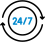 Гарантия + сервис <br/> в любое время 24/7